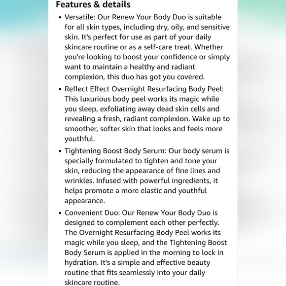 NEW BEAUTYCOUNTER GIFT SET RENEW BODY DUO - Picture 7 of 8